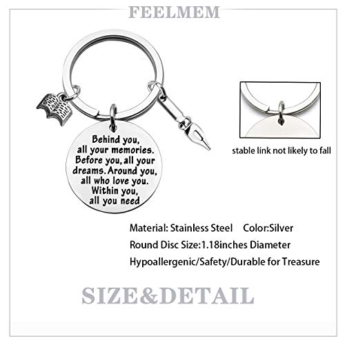 Feelmem Creative Writer Novelist Keychain - Future Author's Behind You Memories - Image 2