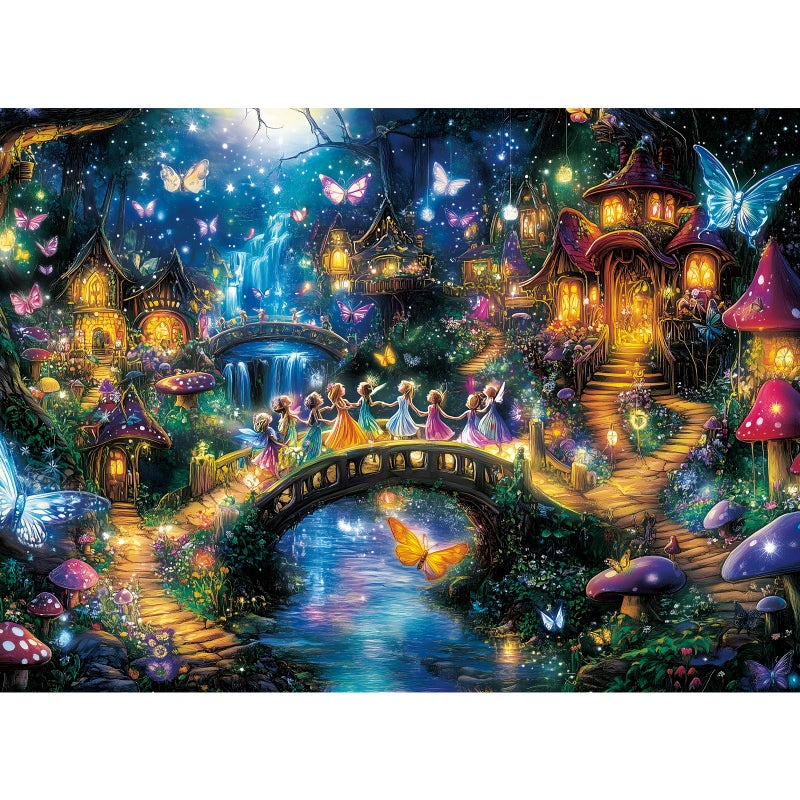 VOLUVOLU 300 Pieces Butterfly Puzzles For Adults  Fairy Puzzle For Adults Children  Scenery Puzzle 300 Pieces  Gift For Birthday  Home Decor  Fun For Family Entertainment(20.5 * 15 In) - Image 1