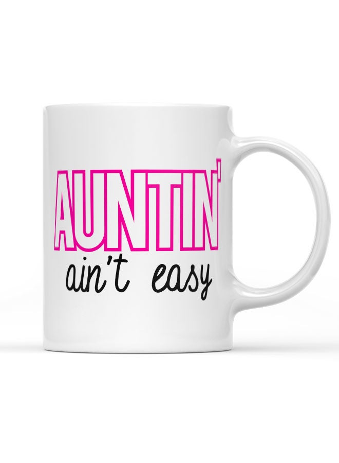 LIT كوب قهوة عمة ليس سهلاً اقتباس كوب أبيض أفضل هدية عائلية هدايا عائلية - Image 1
