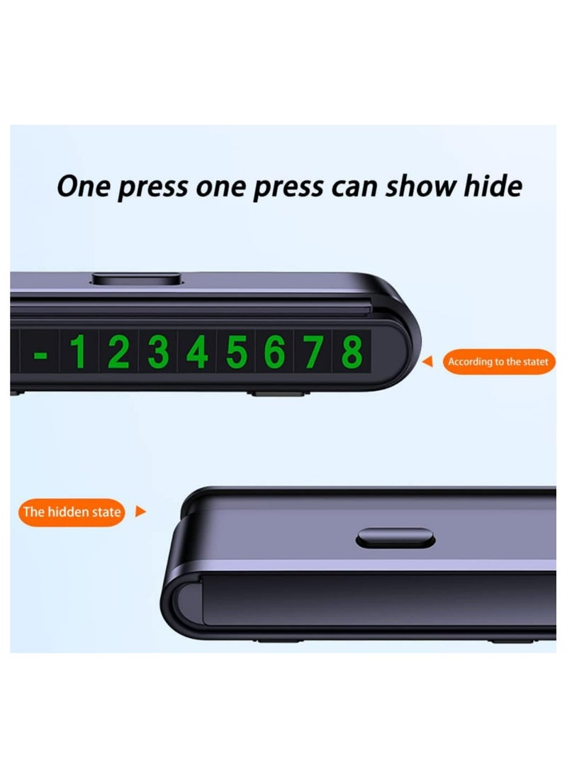 Car Temporary Parking Card Plate Car Parking Card Number Plate Universal Moving Automobile Stop Parking Number Sign for Cars - Image 3