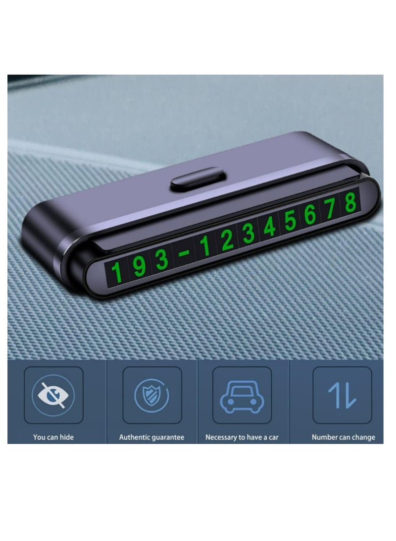Car Temporary Parking Card Plate Car Parking Card Number Plate Universal Moving Automobile Stop Parking Number Sign for Cars - Image 5