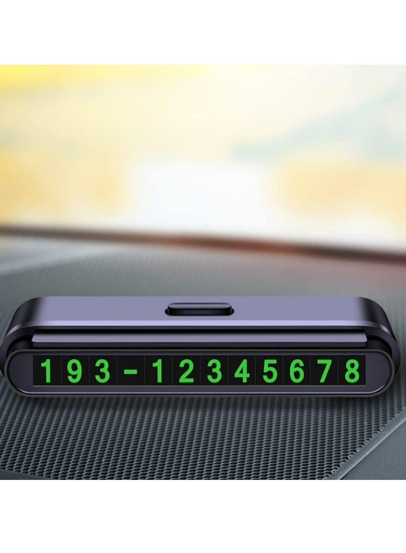 Car Temporary Parking Card Plate Car Parking Card Number Plate Universal Moving Automobile Stop Parking Number Sign for Cars - Image 2