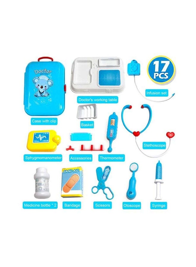 Magicwand 17-Piece Portable Lightweight Imaginative Authentic Detailing Pretend Doctor Play Set 24x18x22.5cm - Image 3