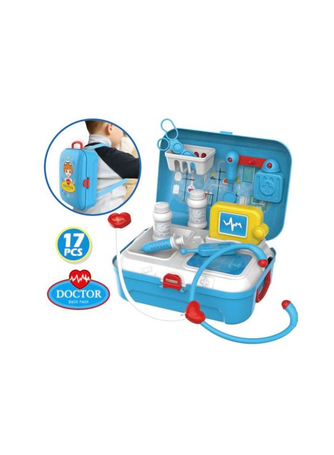 Magicwand 17-Piece Portable Lightweight Imaginative Authentic Detailing Pretend Doctor Play Set 24x18x22.5cm - Image 2