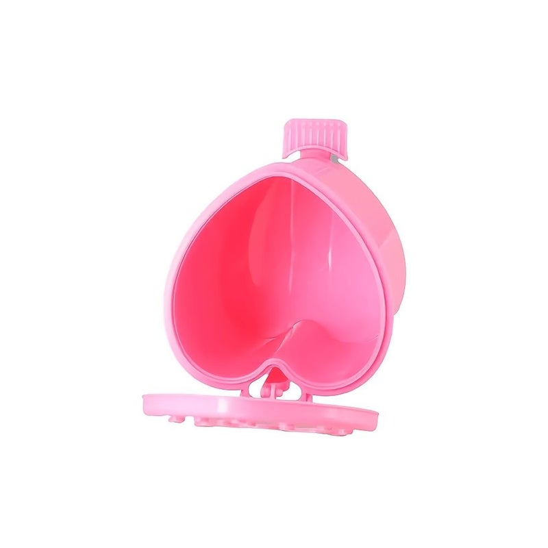 2pcs Desktop Plastic Cute Trash Bins Red And Pink Kawaii Small Strawberry Garbage Cans - Image 5