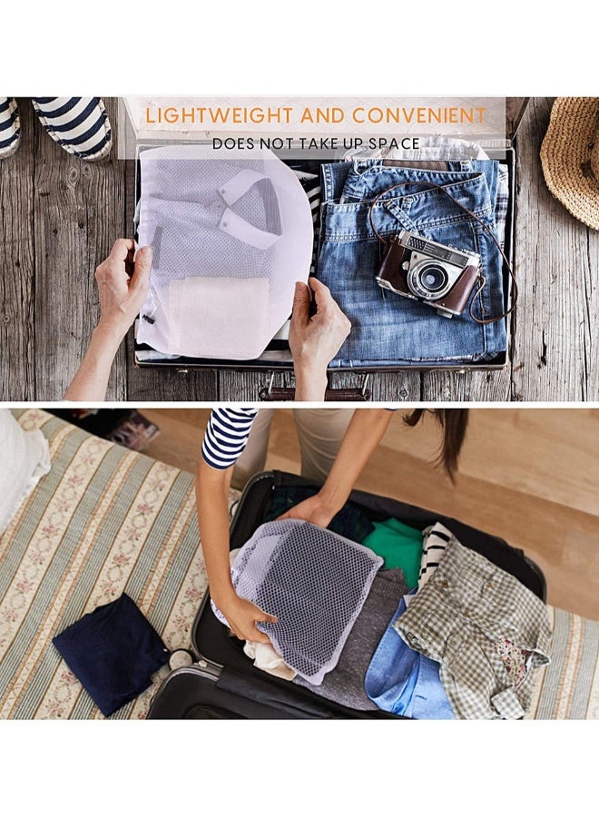 4PCS Mesh Laundry Bags Laundry Net Bag Drawstring Reusable Durable Washing Net Bag for Clothes Underwear Delicates Socks Baby Clothes Bra Shoes Knitted Garments - Image 5