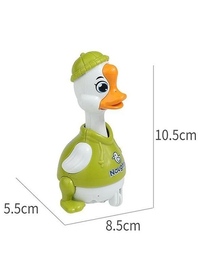 acrown Cute Animal Toys for Kids Sensory Worm Animal Wind up Colorful Toy Insect Figurines for Boys and Girls Multicolor (Press & Go Duck) - Image 4