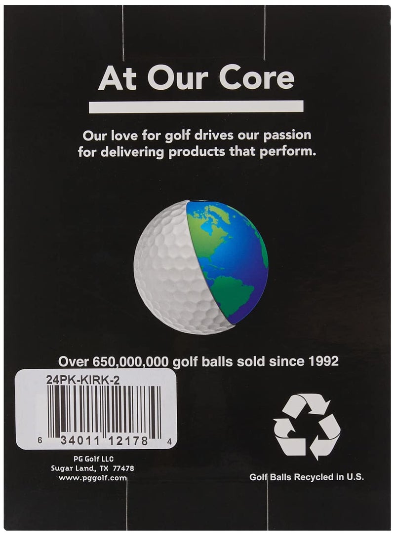 Kirkland Signature Golf Ball Mix - 24 Near Mint Quality Used Kirkland Golf Balls (AAAA Signature Ksig 3-Piece 4-Piece Golfballs), White, One Size (24BLBX-Kirkland-2) - Image 3