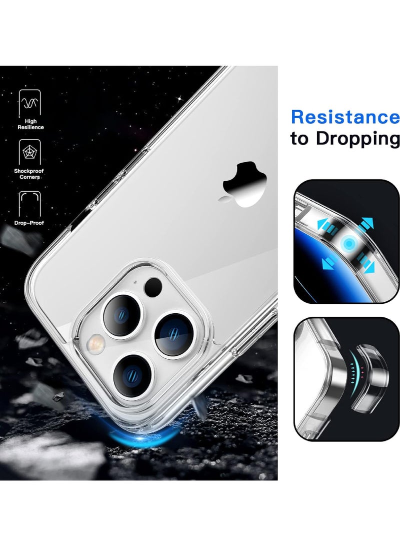 Rock Pow Case for iPhone 16 Pro Max 6.9-Inch, Non-Yellowing Shockproof Phone Bumper Cover, Anti-Scratch Clear Back - Image 5