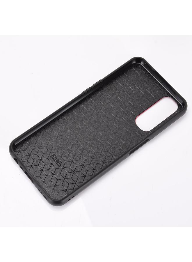 S-TOP Case For OPPO Realme 7 / Narzo 20 Pro Shockproof Sewing Cow Pattern Skin PC + PU + TPU Case - Image 4