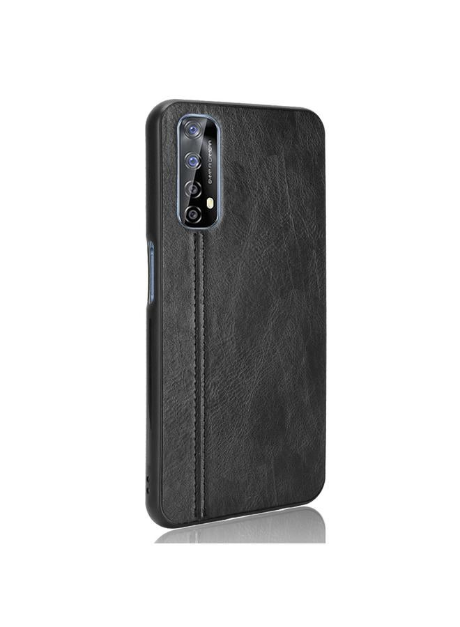 S-TOP Case For OPPO Realme 7 / Narzo 20 Pro Shockproof Sewing Cow Pattern Skin PC + PU + TPU Case - Image 3