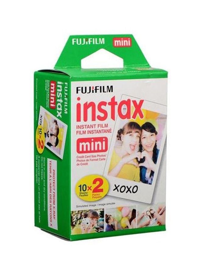 NIBEMINENT 20-Piece Instax Mini Film White  - Image 1