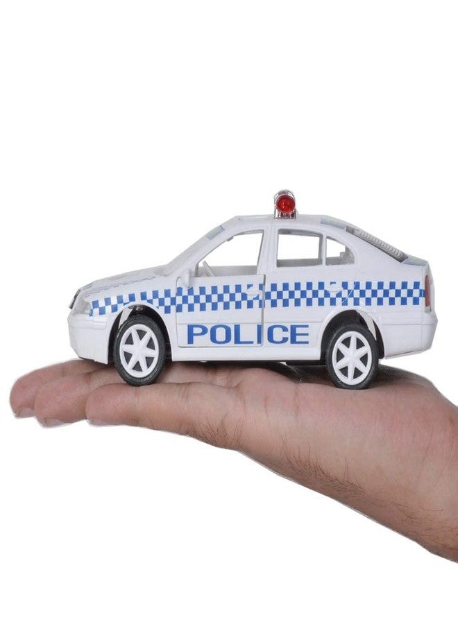 Centy Skuba Hot Pursuit Australian Pull Back Police Toy Car with Door Openable for 3Y+ White Colour - Image 4