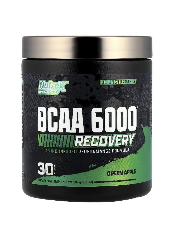 Nutrex Research Nutrex Research, BCAA 6000™ Recovery, Green Apple, 8.36 oz (237 g)  - Image 1
