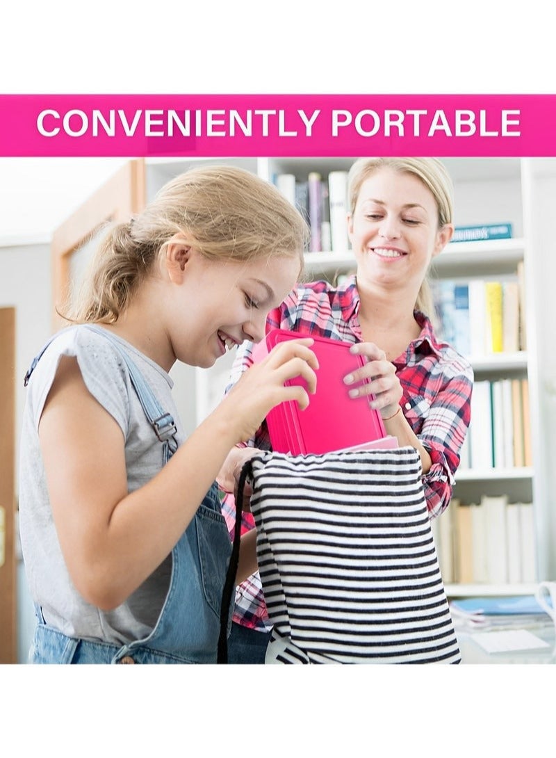 KIIUMI Bento Box, Lunch Box for Kids, Leak-Proof Lunch Box Container with 5 Compartment and Utensils Pink 23x17x4.8 cm 1300ML Plastic - Image 5