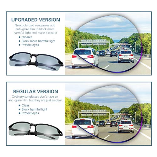 YIMI Polarized Photochromic Driving z87 Sunglasses For Men Women Day and Night safety glasses (anti-blue light) - Image 4