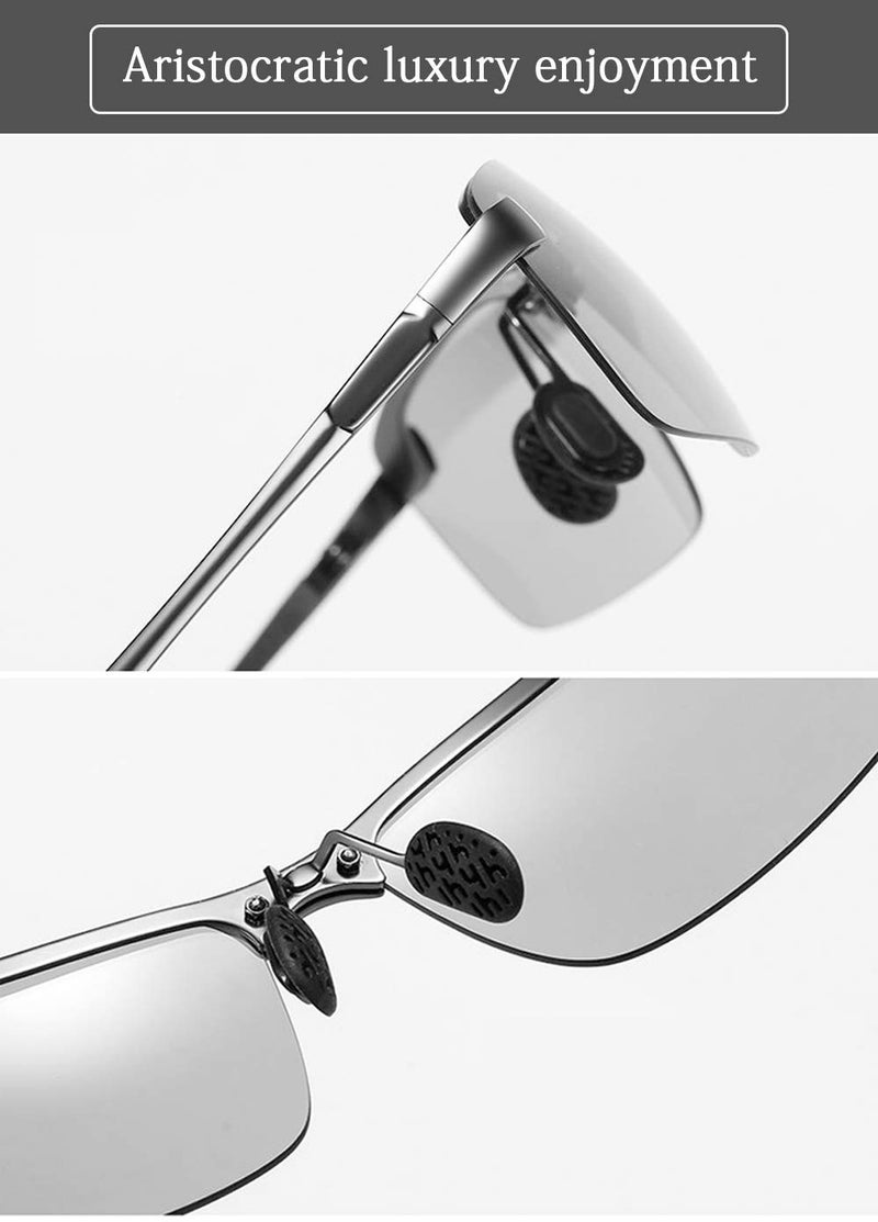 YIMI Polarized Photochromic Driving z87 Sunglasses For Men Women Day and Night safety glasses (anti-blue light) - Image 2