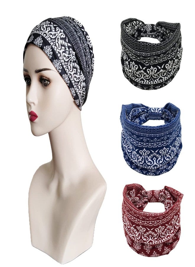 كي-اليوون كي-إليون، عبوة من 3 قطع، ربطة رأس مرنة عريضة للنساء، ربطة شعر رياضية لليوجا (عبوة من 3 قطع (A15)) - Image 4