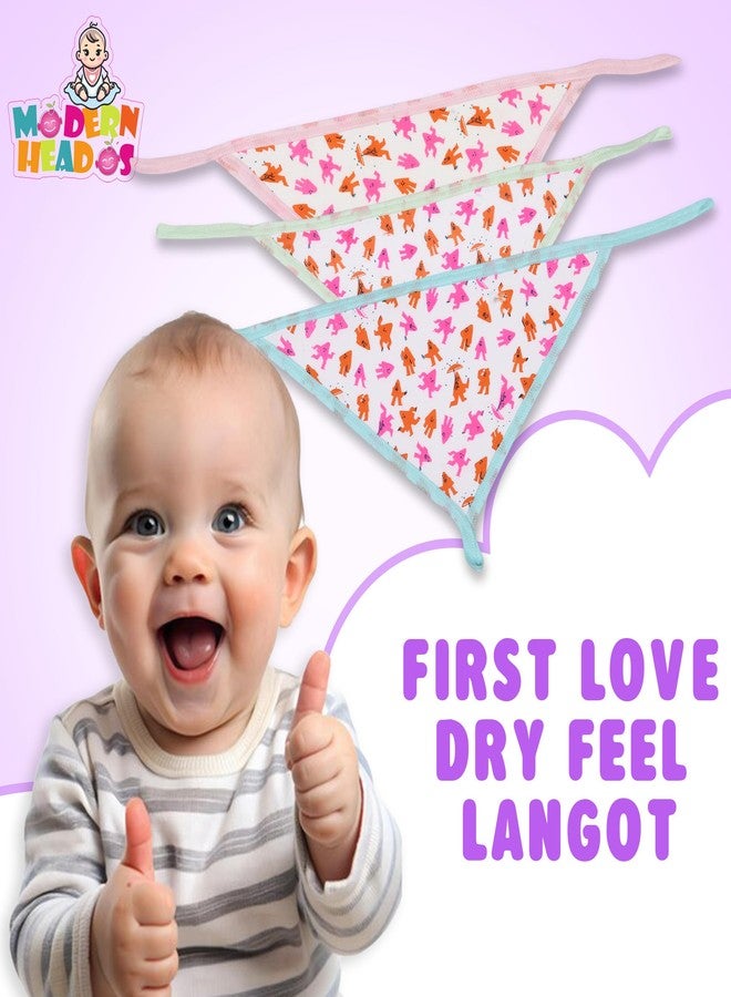 Modern Heados Hosiery Cotton Langot Combo Washable Reusable Hosiery Cotton Diaper, Nappy, Langot For New Born Baby Pack of 6 (MDLL_01) - Image 5