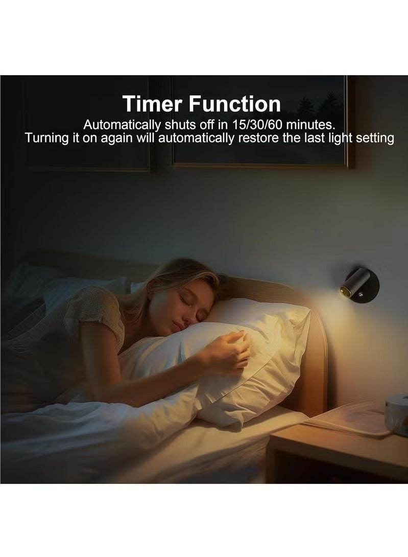 Wireless LED Spot lights Indoor Battery Operated with Remote, Rechargeable Up lights Indoor with Timer＆Dimmable, 3CCT Picture Lights for Wall, SpotLights Accent Uplighting for Plant, Artwork -Black - Image 2