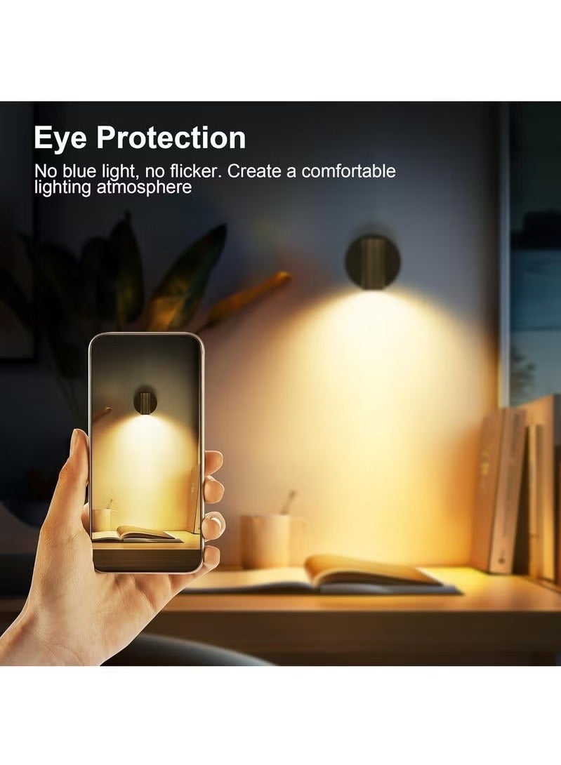 Wireless LED Spot lights Indoor Battery Operated with Remote, Rechargeable Up lights Indoor with Timer＆Dimmable, 3CCT Picture Lights for Wall, SpotLights Accent Uplighting for Plant, Artwork -Black - Image 4