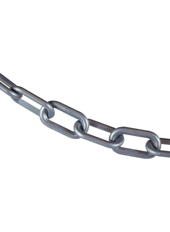 Mr. Chain Plastic Barrier Chain, Silver, 2-Inch Link Diameter, 25-Foot Length (50008-25) - Image 1