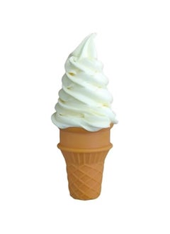Generic 1 Pcs Simulated Ice Cream Artificial Lifelike White Ice Cream Fake Ice Cream Food Model for Home Kitchen Cabinet Desk Shops Party Decor Sample Display Photography Props (White) 