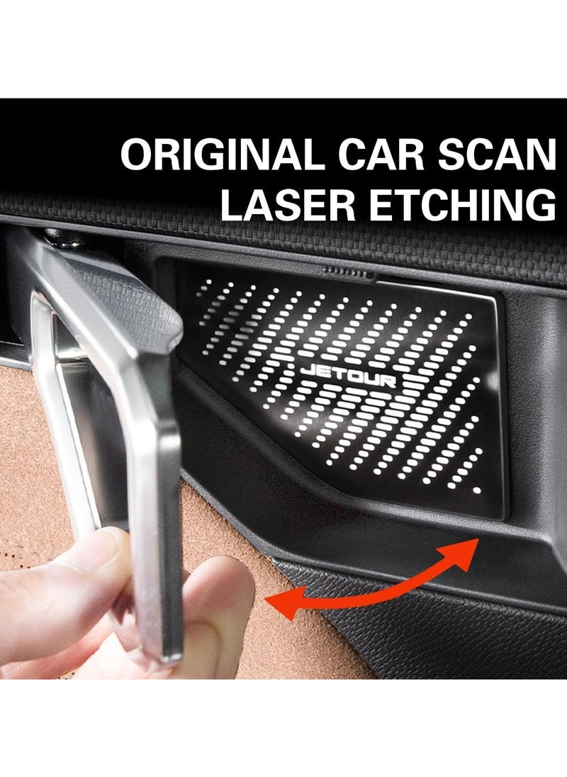 Oasisgalore 4PCS Stainless Steel Car Inner Door Handle Bowl Cover for Jetour T2 Accessories 2024 2025  - Image 4