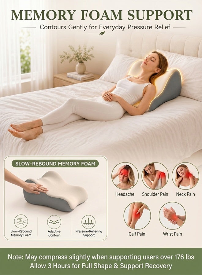 Samira Multipurpose Leg Elevation Pillow Lumbar Pillow Sleeping Pillow Portable Cushion Body Pillow For Sleeping Leg Elevation Bed Sofa Travel Camping - Image 5