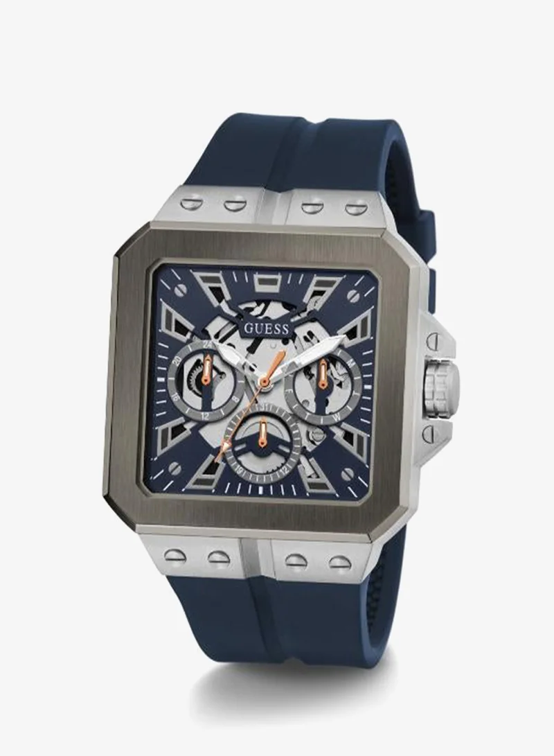 Guess  Mens Navy 2-Tone Multi-function Watch for Men | Best Price UAE