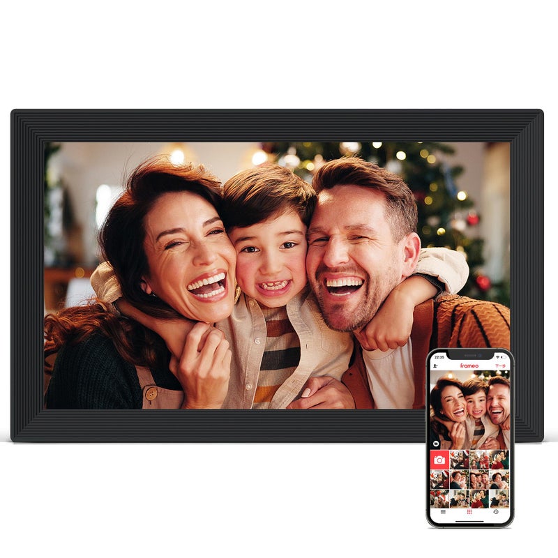 Pastigio Digital Picture Frame WiFi, 15.6 Inch Frameo Digital Photo Frame, 32GB Memory, 1920*1080 IPS HD Touch Screen, Auto-Rotate, Share Pictures Video Instantly, Gift for Mom, Wedding, Birthday, Anniversary - Image 1