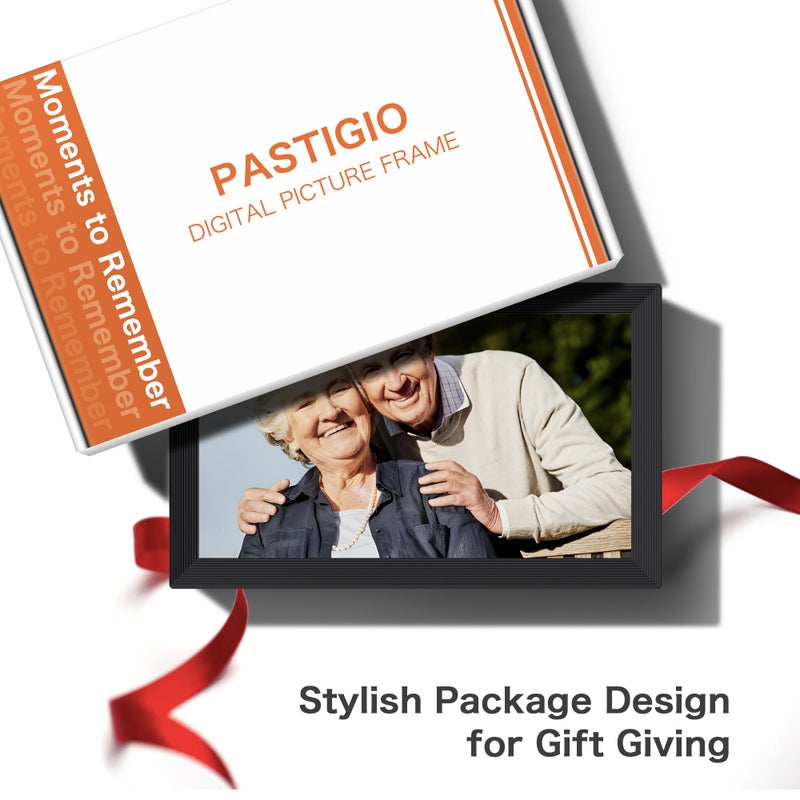 Pastigio Digital Picture Frame WiFi, 15.6 Inch Frameo Digital Photo Frame, 32GB Memory, 1920*1080 IPS HD Touch Screen, Auto-Rotate, Share Pictures Video Instantly, Gift for Mom, Wedding, Birthday, Anniversary - Image 4