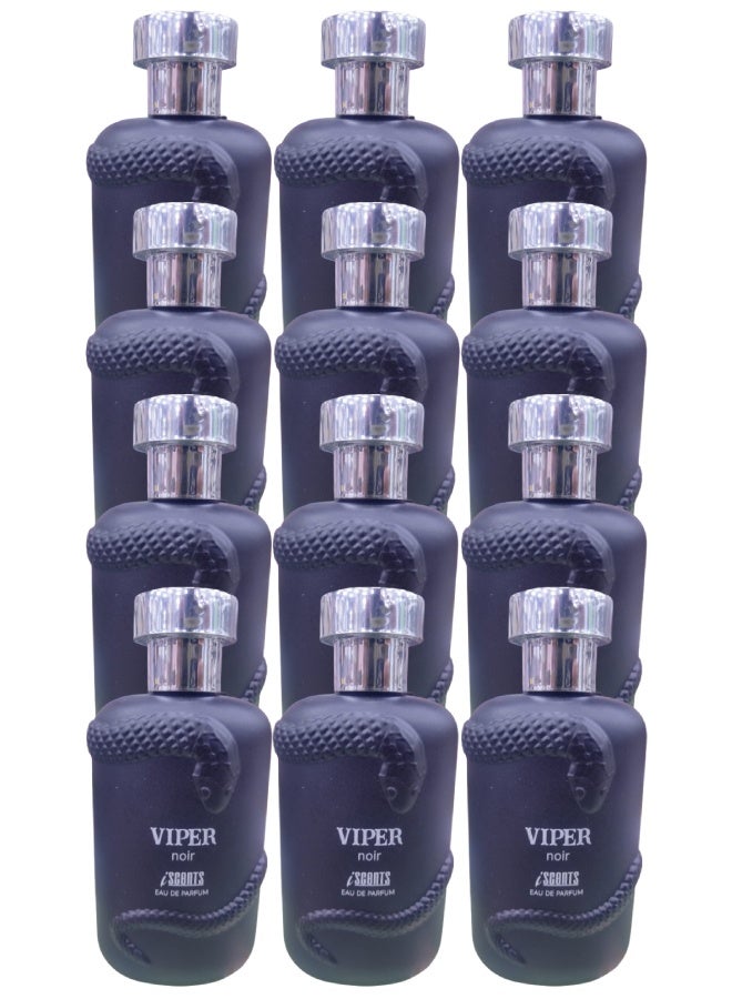 آي سينتس بريميوم 12 قطع عطر فايبر نوار 100مل - Image 1