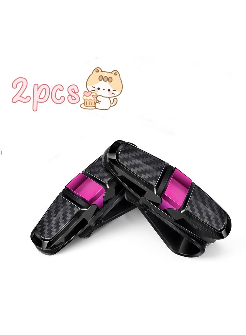 Glasses Holders for Car Sun Visor, Sunglasses Holder Clip Hanger Eyeglasses Mount, Double-Ends Clip 180 Degree Rotational Car Glasses Holder