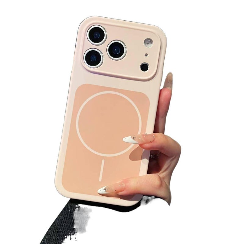 غطاء MagSafe | سيليكون حماية من السقوط | وردي | مقاوم للصدمات لـ iPhone 15 / 15 Plus / 15 Pro / 15 Pro Max - Image 1