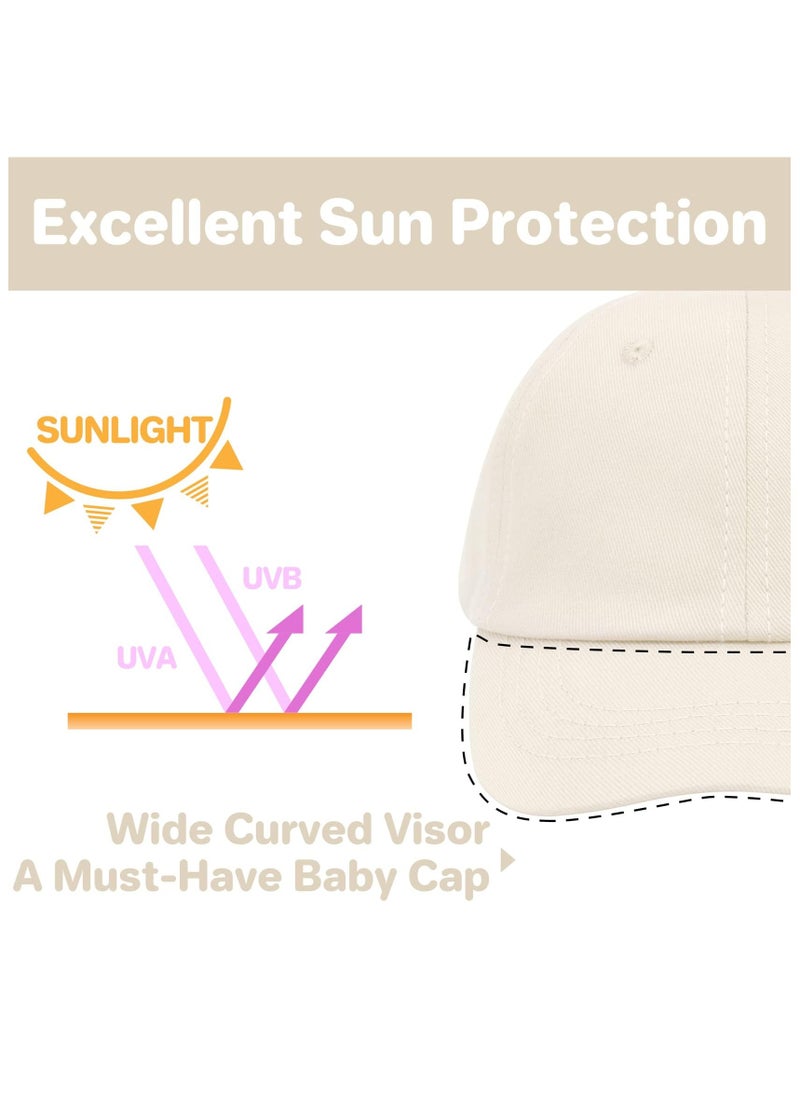 BreeJooy - Baby baseball cap 2-6 years old toddler hat,  baby hat for boys girls cotton  kids sun hat - Image 1