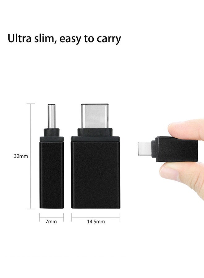 بشكل مختصر [6 قطع] محول من USB-C إلى USB، محول ذكر Type-C إلى أنثى USB-A 3.0، محول Type-C لأجهزة MacBook Pro وiMac وiPhone 17/16/15 Pro Max وiPad mini Pro وThunderbolt 4 وهواتف Samsung Galaxy - Image 2