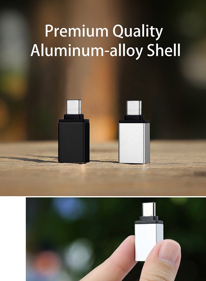 بشكل مختصر [6 قطع] محول من USB-C إلى USB، محول ذكر Type-C إلى أنثى USB-A 3.0، محول Type-C لأجهزة MacBook Pro وiMac وiPhone 17/16/15 Pro Max وiPad mini Pro وThunderbolt 4 وهواتف Samsung Galaxy - Image 4