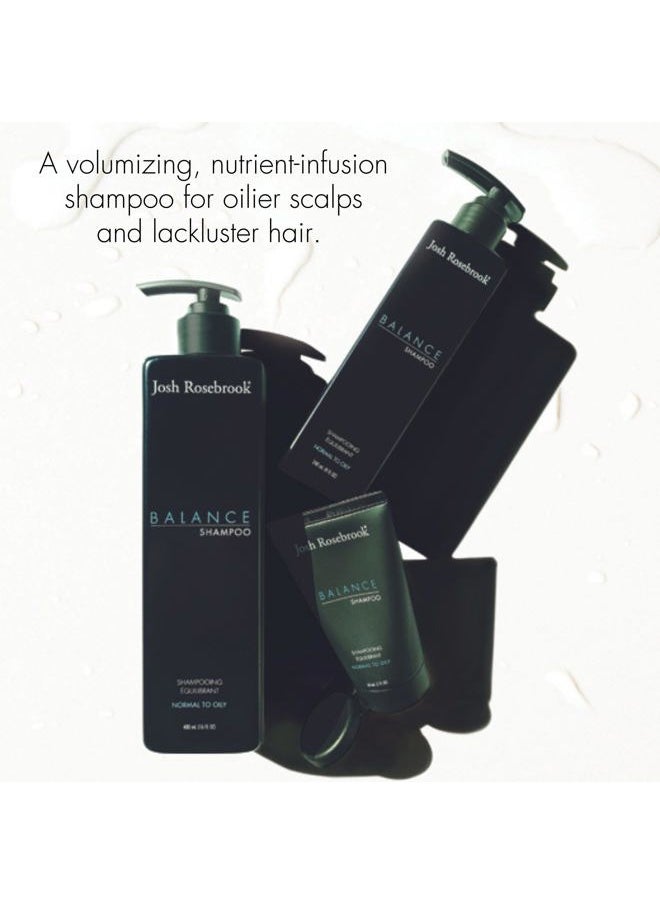 Josh Rosebrook Balance Shampoo formulated for all hair textures and types and balanced to oily scalps to offset excessive oiliness and create volume - 240 mL - 8 Oz  - Image 5