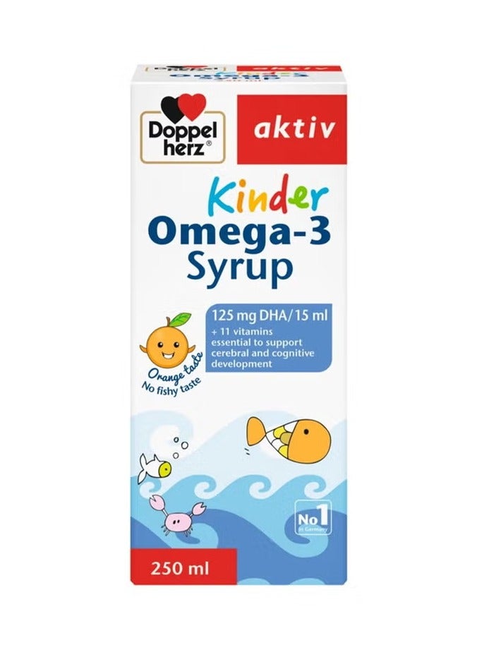 Doppelherz Kinder Omega -3 Syrup 250 ml - Image 1