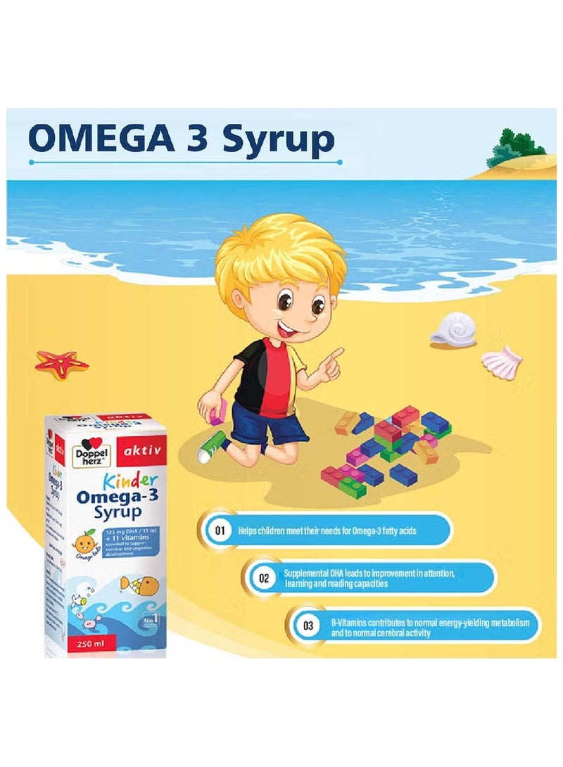 Doppelherz Kinder Omega -3 Syrup 250 ml - Image 4