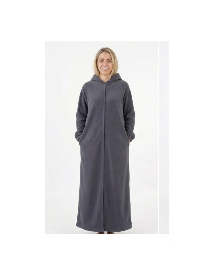 Caesar Milton cotton women's abaya with hood and side pockets - Image 1
