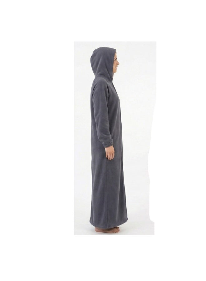 Caesar Milton cotton women's abaya with hood and side pockets - Image 3