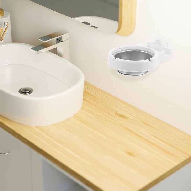 Wall Mounted Stainless Steel Ashtray For Indoor Outdoor Use White Finish - Image 4