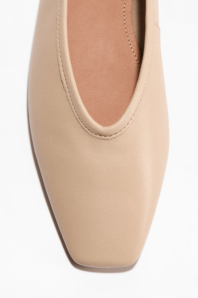 H&M Leather ballet flats