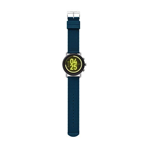 Skagen Falster 3(42mm, Blue) Silicone Touchscreen Unisex Smartwatch with Speaker, Heart Rate, GPS, Music storage and Smartphone Notifications - SKT5203 - Image 4