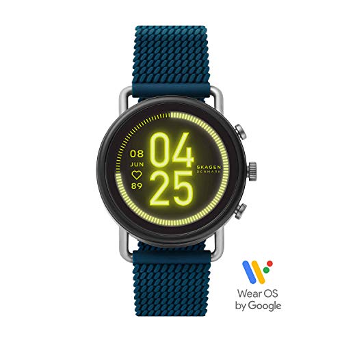 Skagen Falster 3(42mm, Blue) Silicone Touchscreen Unisex Smartwatch with Speaker, Heart Rate, GPS, Music storage and Smartphone Notifications - SKT5203 - Image 1