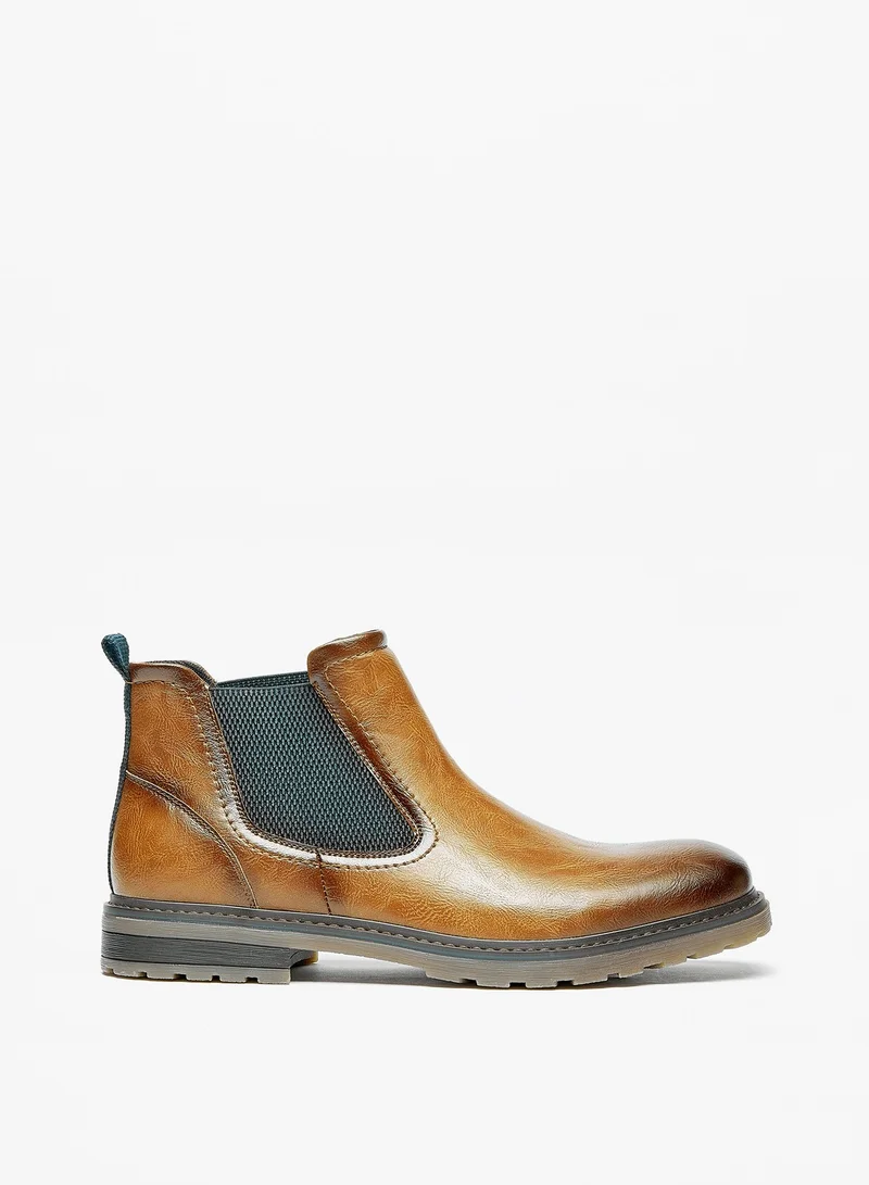 ال بي ال من شو اكسبرس Men Solid Slip-On Chelsea Boots