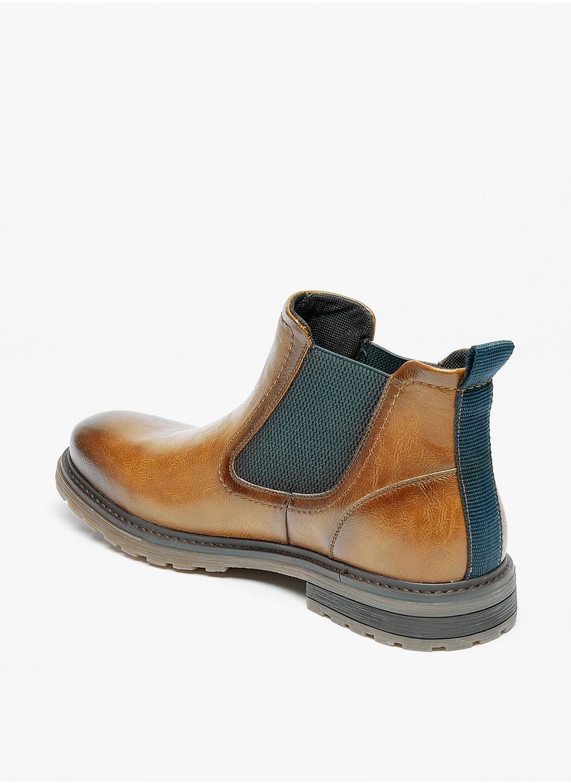 LBL by Shoexpress - Men Solid Slip-On Chelsea Boots - Image 1
