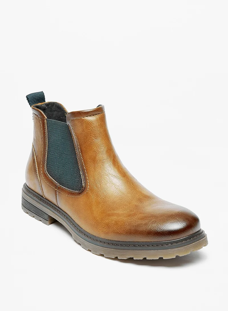 ال بي ال من شو اكسبرس Men Solid Slip-On Chelsea Boots